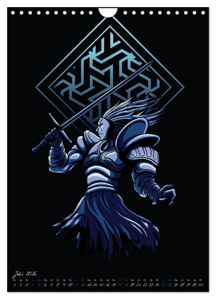 Weitere Ansicht: Dunkle Krieger (Wandkalender 2026 DIN A4 hoch), CALVENDO Monatskalender | Luca Schmidt, Calvendo