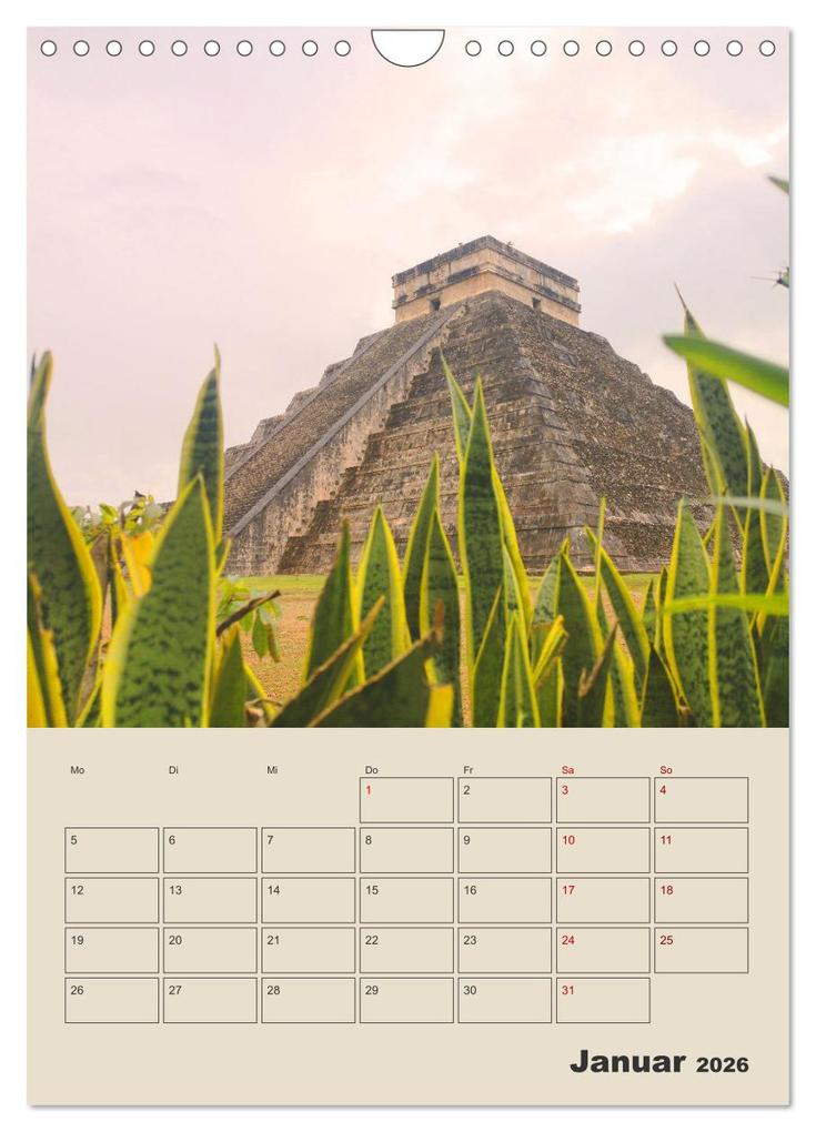 Weitere Ansicht: Mexiko Yucatán Terminplaner (Wandkalender 2026 DIN A4 hoch), CALVENDO Monatskalender | Denise Graupner, Calvendo