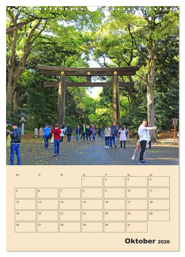 Weitere Ansicht: Tokio - Terminplaner (Wandkalender 2026 DIN A3 hoch), CALVENDO Monatskalender | Denise Graupner, Calvendo