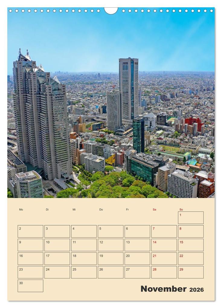 Weitere Ansicht: Tokio - Terminplaner (Wandkalender 2026 DIN A3 hoch), CALVENDO Monatskalender | Denise Graupner, Calvendo