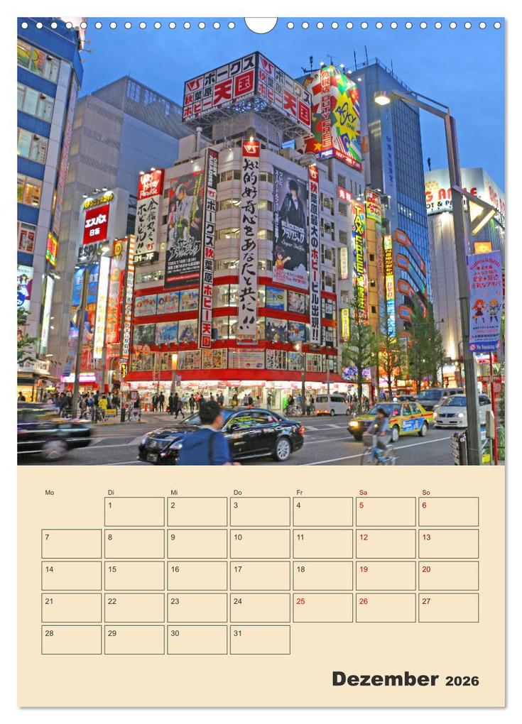 Weitere Ansicht: Tokio - Terminplaner (Wandkalender 2026 DIN A3 hoch), CALVENDO Monatskalender | Denise Graupner, Calvendo