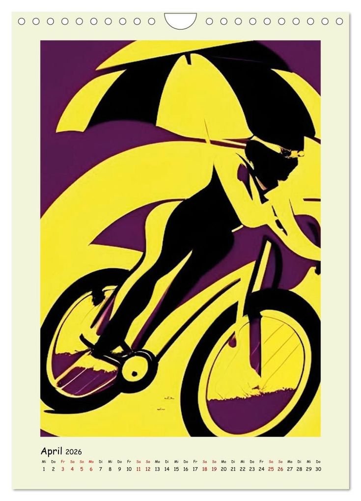 Weitere Ansicht: Geliebter Radsport (Wandkalender 2026 DIN A4 hoch), CALVENDO Monatskalender | Silvia Siebler-Ferry, Calvendo