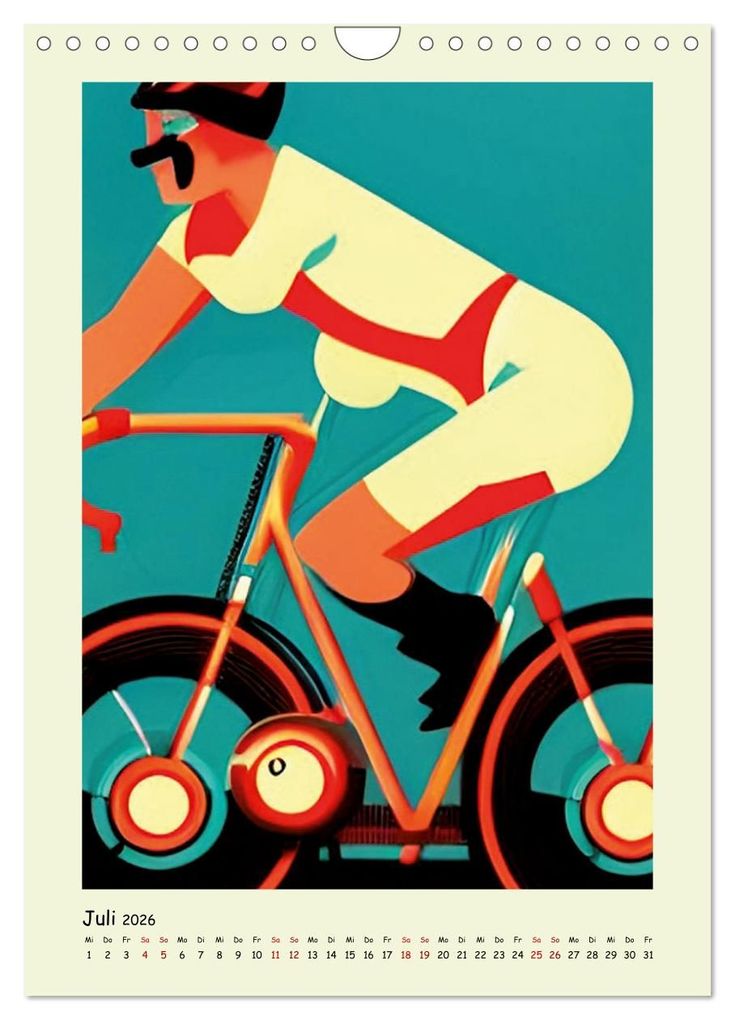 Weitere Ansicht: Geliebter Radsport (Wandkalender 2026 DIN A4 hoch), CALVENDO Monatskalender | Silvia Siebler-Ferry, Calvendo