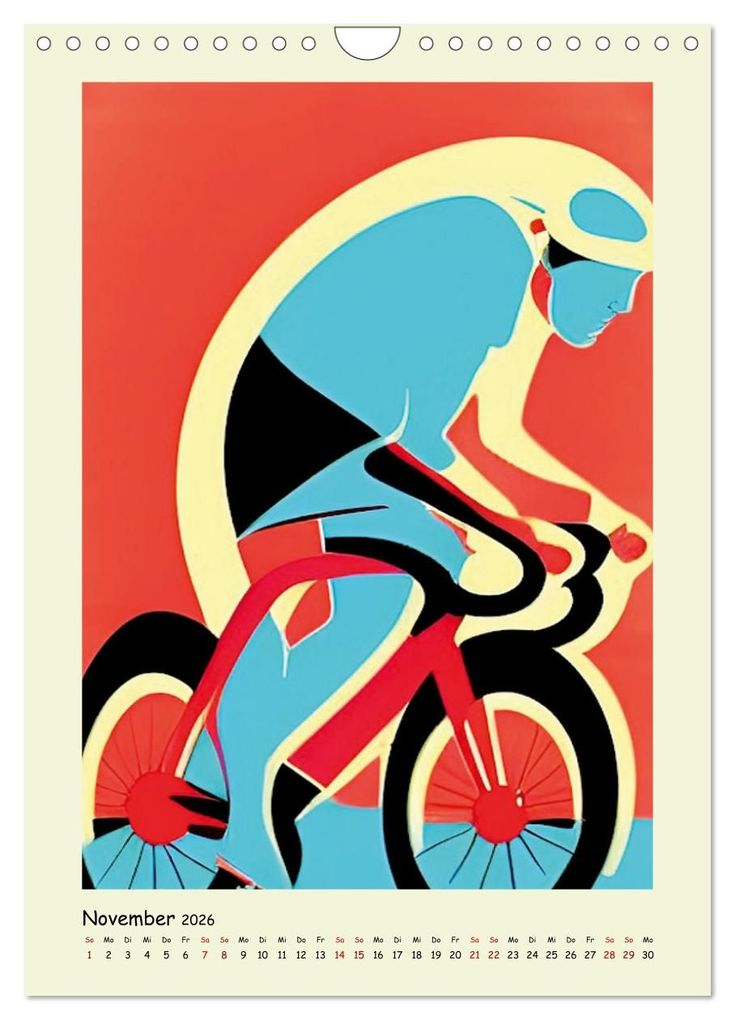 Weitere Ansicht: Geliebter Radsport (Wandkalender 2026 DIN A4 hoch), CALVENDO Monatskalender | Silvia Siebler-Ferry, Calvendo