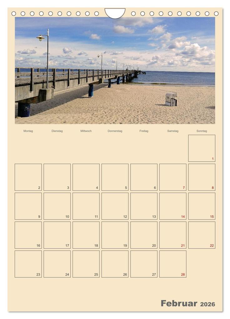 Weitere Ansicht: Usedom Ostsee - Terminplaner (Wandkalender 2026 DIN A4 hoch), CALVENDO Monatskalender | Denise Graupner, Calvendo