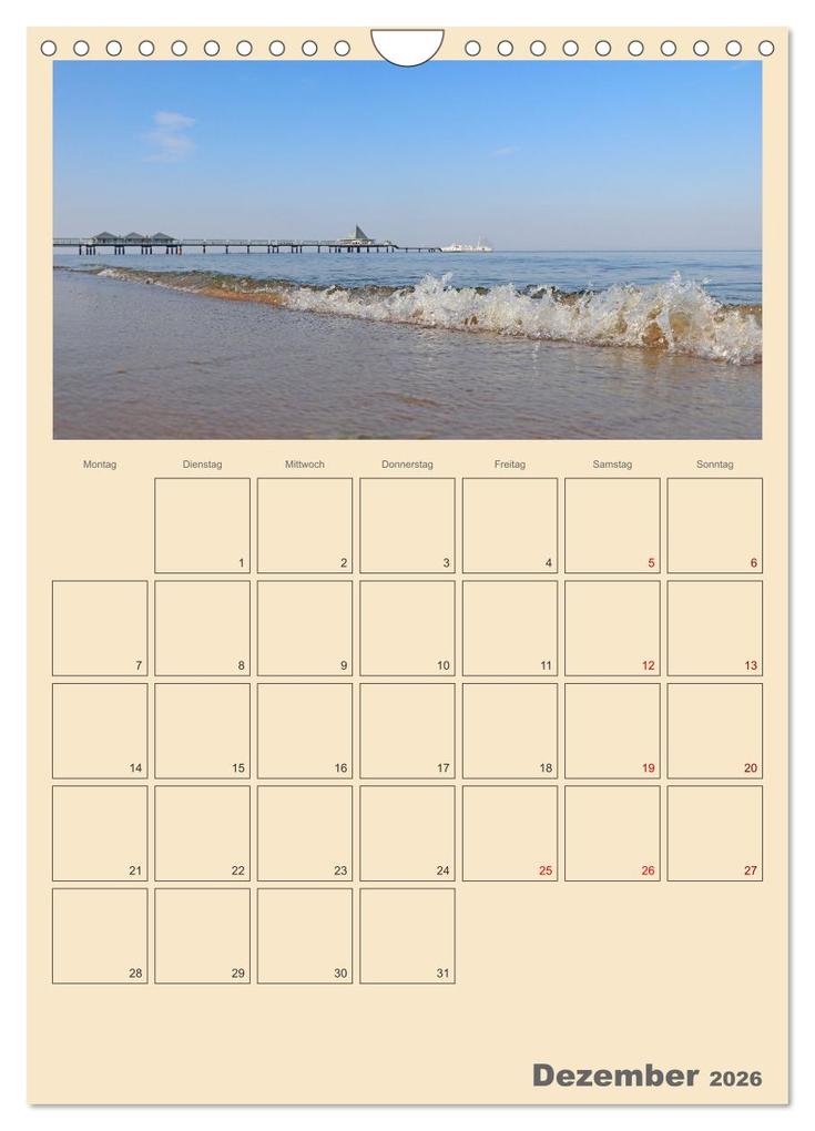 Weitere Ansicht: Usedom Ostsee - Terminplaner (Wandkalender 2026 DIN A4 hoch), CALVENDO Monatskalender | Denise Graupner, Calvendo