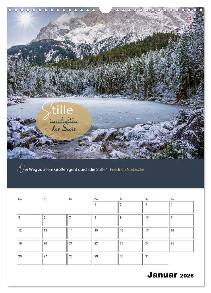 Weitere Ansicht: Zitate Wegbegleiter, mit Sprüchen durch das Jahr by VogtArt (Wandkalender 2026 DIN A3 hoch), CALVENDO Monatskalender | VogtArt VogtArt, Calvendo, VogtArt