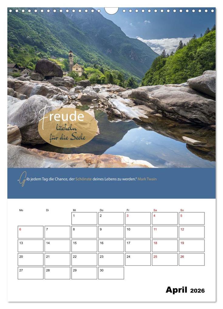 Weitere Ansicht: Zitate Wegbegleiter, mit Sprüchen durch das Jahr by VogtArt (Wandkalender 2026 DIN A3 hoch), CALVENDO Monatskalender | VogtArt VogtArt, Calvendo, VogtArt