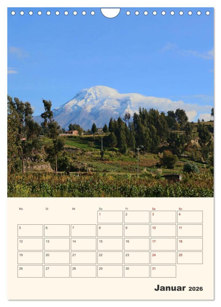 Weitere Ansicht: Ecuador - Terminplaner (Wandkalender 2026 DIN A4 hoch), CALVENDO Monatskalender | Denise Graupner, Calvendo
