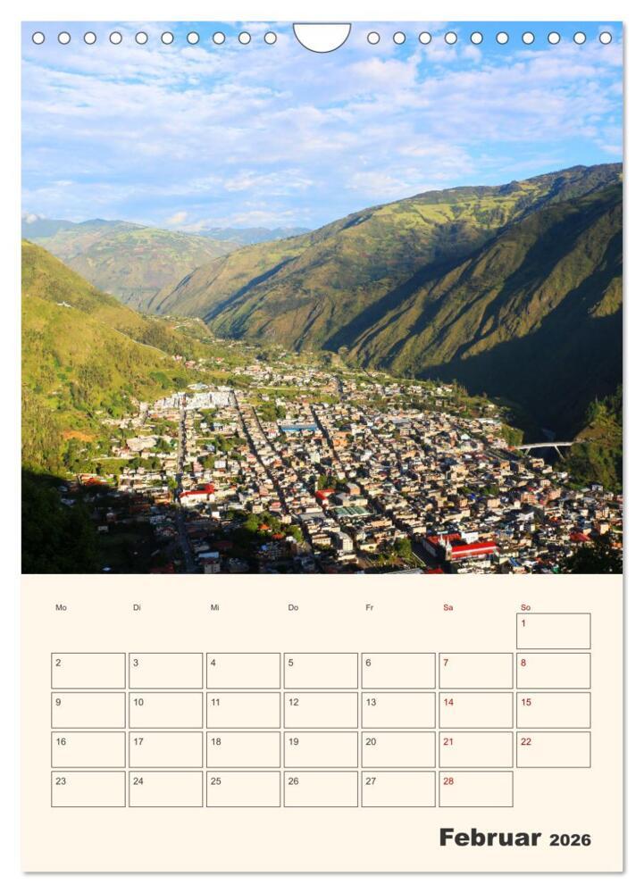 Weitere Ansicht: Ecuador - Terminplaner (Wandkalender 2026 DIN A4 hoch), CALVENDO Monatskalender | Denise Graupner, Calvendo