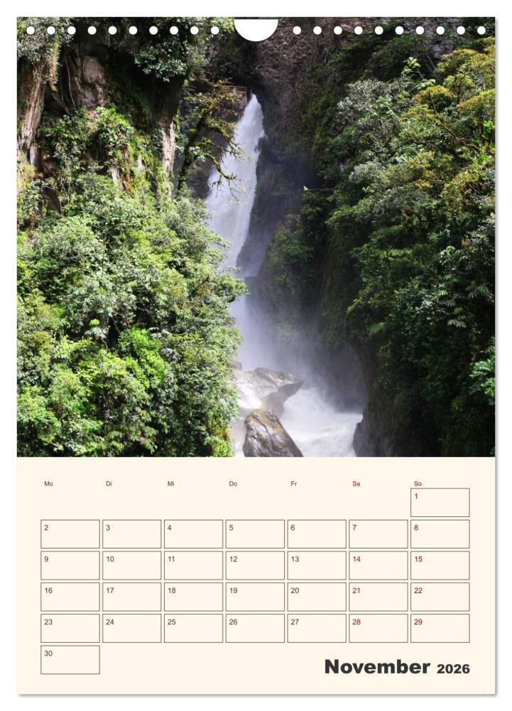 Weitere Ansicht: Ecuador - Terminplaner (Wandkalender 2026 DIN A4 hoch), CALVENDO Monatskalender | Denise Graupner, Calvendo
