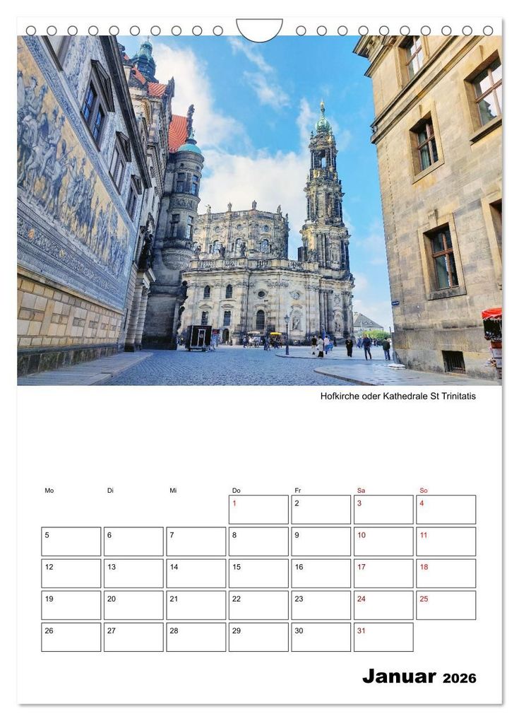 Weitere Ansicht: Prachtvolles Dresden (Wandkalender 2026 DIN A4 hoch), CALVENDO Monatskalender | Gisela Kruse, Calvendo