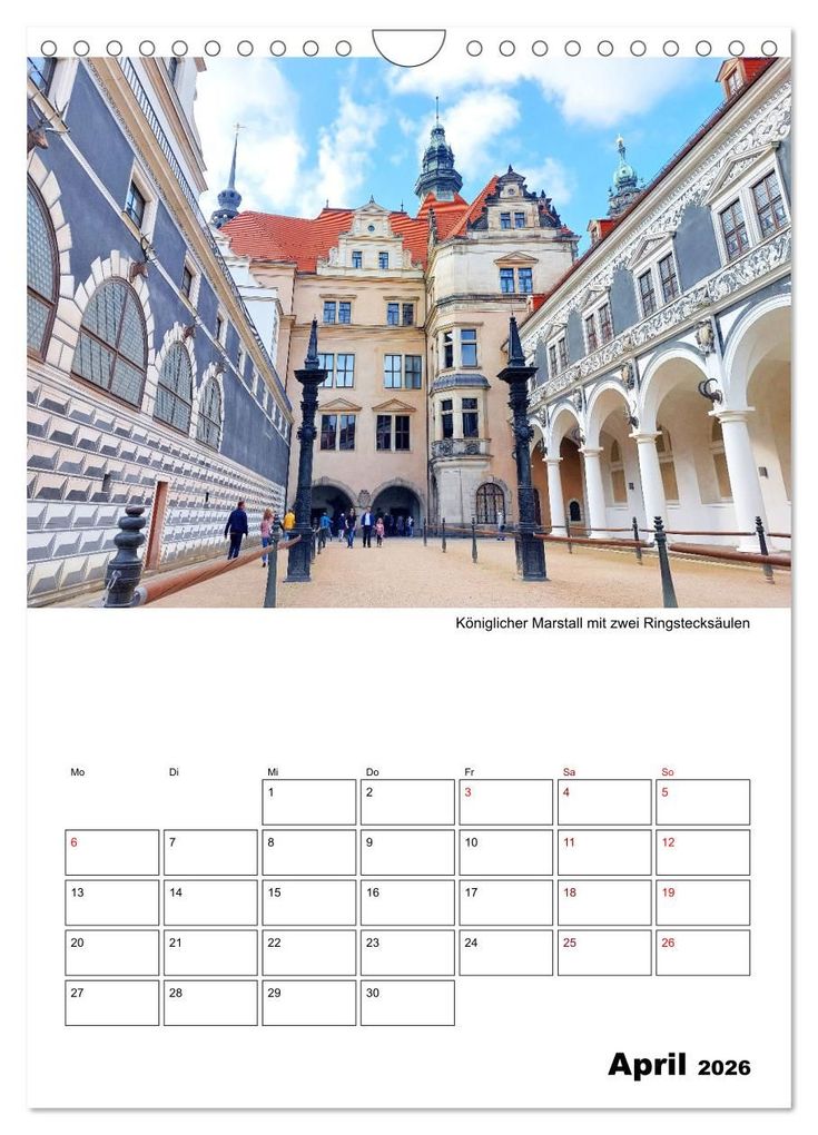Weitere Ansicht: Prachtvolles Dresden (Wandkalender 2026 DIN A4 hoch), CALVENDO Monatskalender | Gisela Kruse, Calvendo