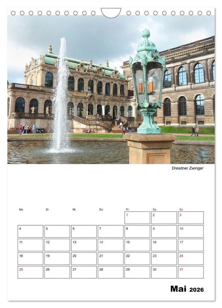 Weitere Ansicht: Prachtvolles Dresden (Wandkalender 2026 DIN A4 hoch), CALVENDO Monatskalender | Gisela Kruse, Calvendo