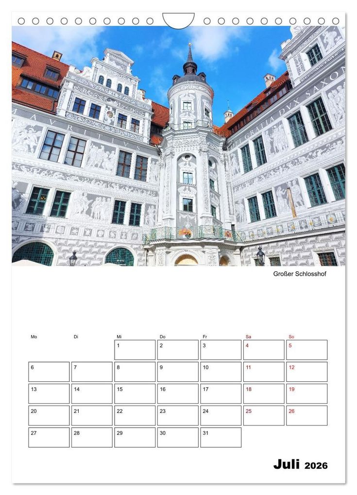 Weitere Ansicht: Prachtvolles Dresden (Wandkalender 2026 DIN A4 hoch), CALVENDO Monatskalender | Gisela Kruse, Calvendo