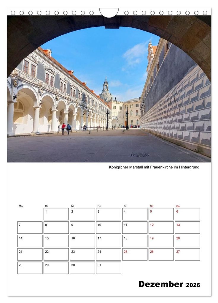 Weitere Ansicht: Prachtvolles Dresden (Wandkalender 2026 DIN A4 hoch), CALVENDO Monatskalender | Gisela Kruse, Calvendo