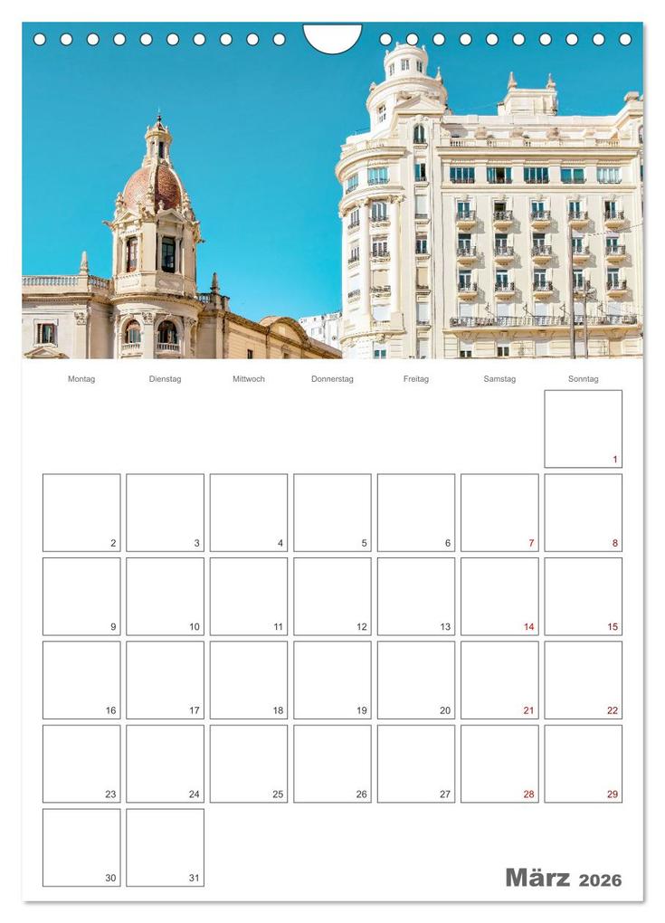 Weitere Ansicht: Valencia - Reiseplaner (Wandkalender 2026 DIN A4 hoch), CALVENDO Monatskalender | Nina Schwarze, Calvendo