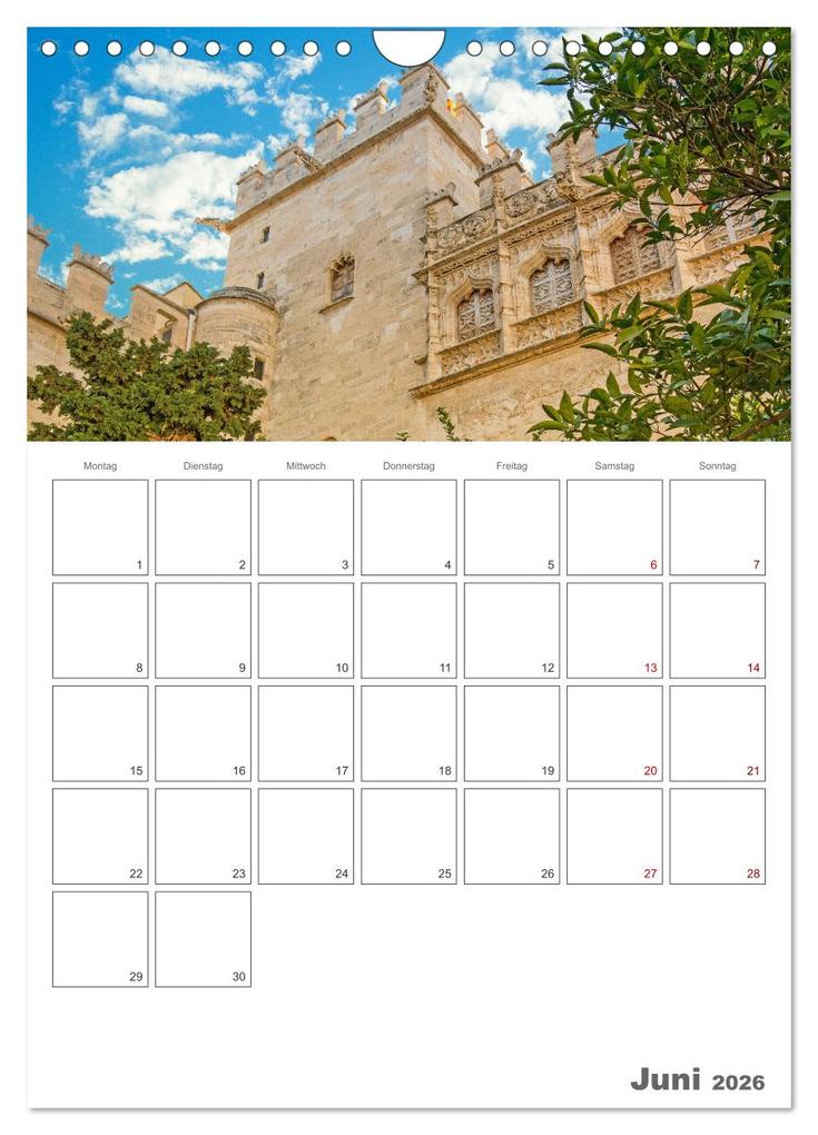 Weitere Ansicht: Valencia - Reiseplaner (Wandkalender 2026 DIN A4 hoch), CALVENDO Monatskalender | Nina Schwarze, Calvendo