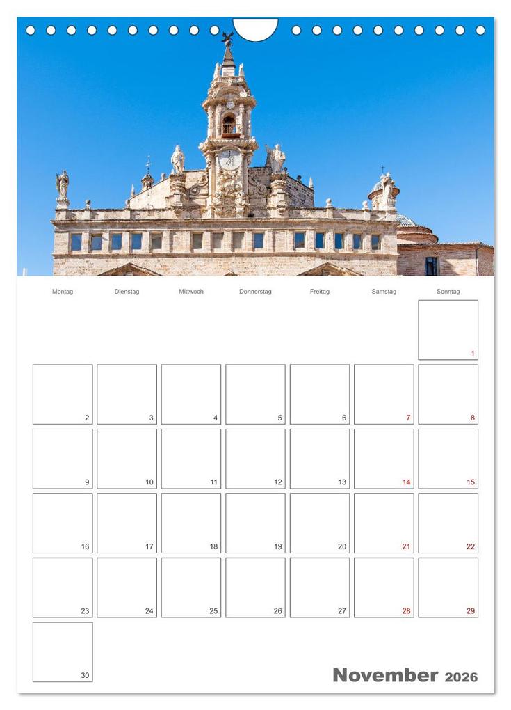 Weitere Ansicht: Valencia - Reiseplaner (Wandkalender 2026 DIN A4 hoch), CALVENDO Monatskalender | Nina Schwarze, Calvendo