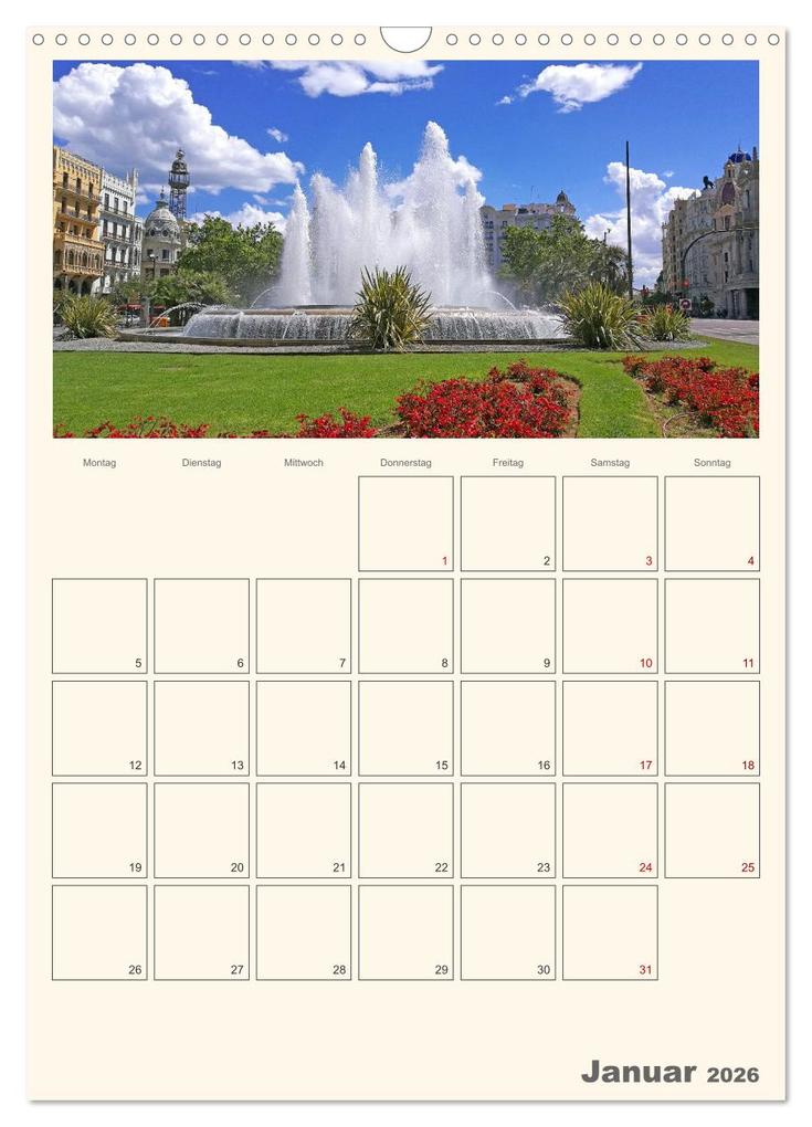 Weitere Ansicht: Valencia - Barcelona Terminplaner (Wandkalender 2026 DIN A3 hoch), CALVENDO Monatskalender | Denise Graupner, Calvendo