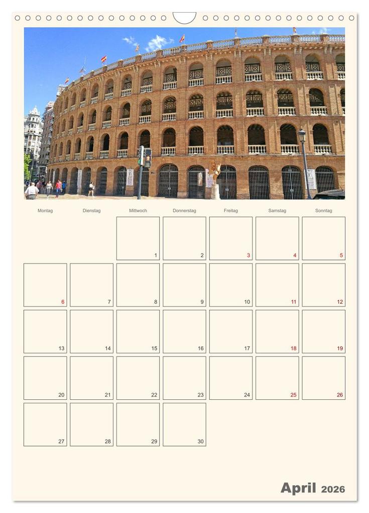 Weitere Ansicht: Valencia - Barcelona Terminplaner (Wandkalender 2026 DIN A3 hoch), CALVENDO Monatskalender | Denise Graupner, Calvendo