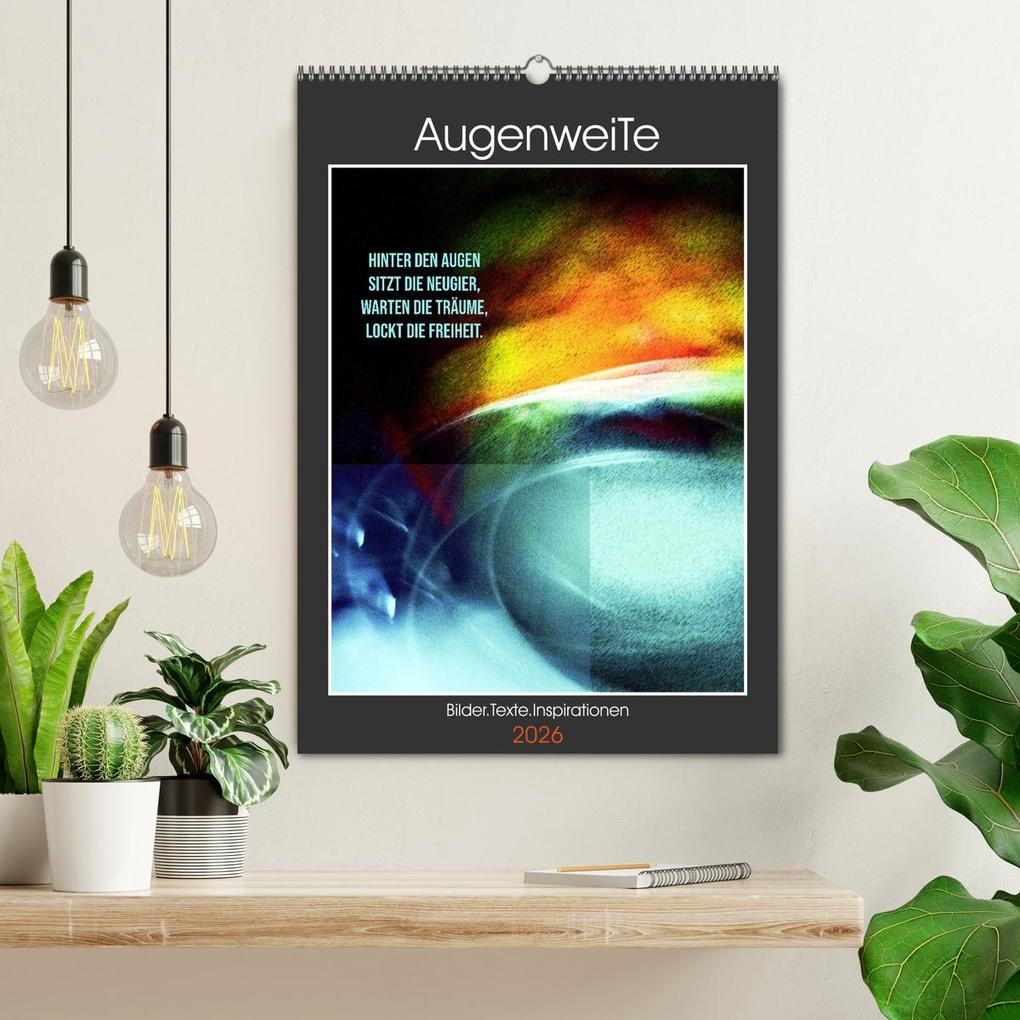 Weitere Ansicht: AugenweiTe Bilder.Texte.Inspirationen (Wandkalender 2026 DIN A2 hoch), CALVENDO Monatskalender | Martina Marten und Gudrun Schwibbe, Calvendo