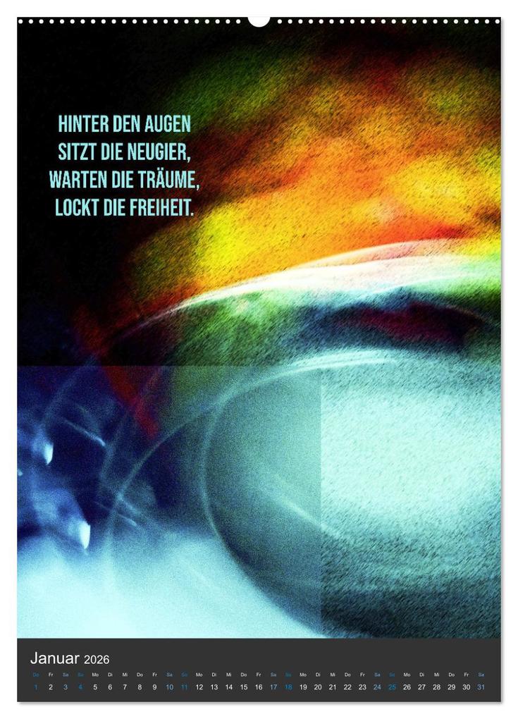 Weitere Ansicht: AugenweiTe Bilder.Texte.Inspirationen (Wandkalender 2026 DIN A2 hoch), CALVENDO Monatskalender | Martina Marten und Gudrun Schwibbe, Calvendo
