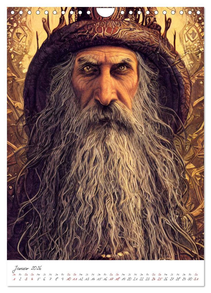 Weitere Ansicht: Dark Fantasy Art - Helden und Monster (Wandkalender 2026 DIN A4 hoch), CALVENDO Monatskalender | Markus Gann, Calvendo