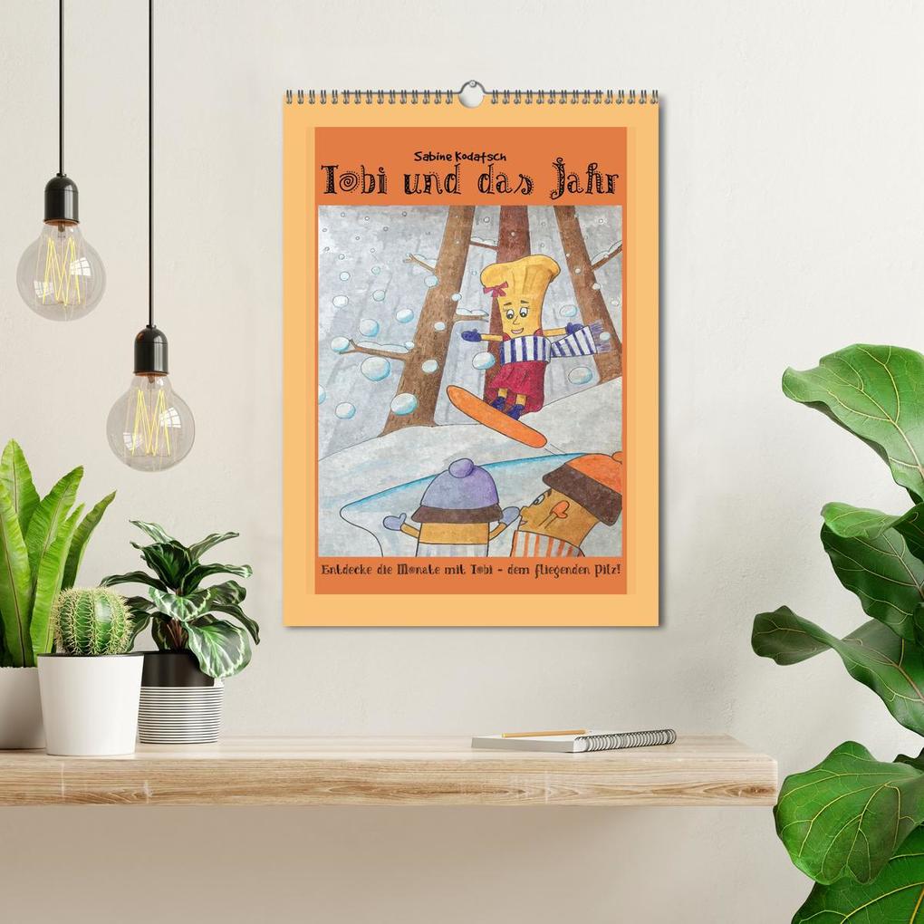 Weitere Ansicht: Tobi und das Jahr (Wandkalender 2026 DIN A3 hoch), CALVENDO Monatskalender | Sabine Kodatsch, Calvendo