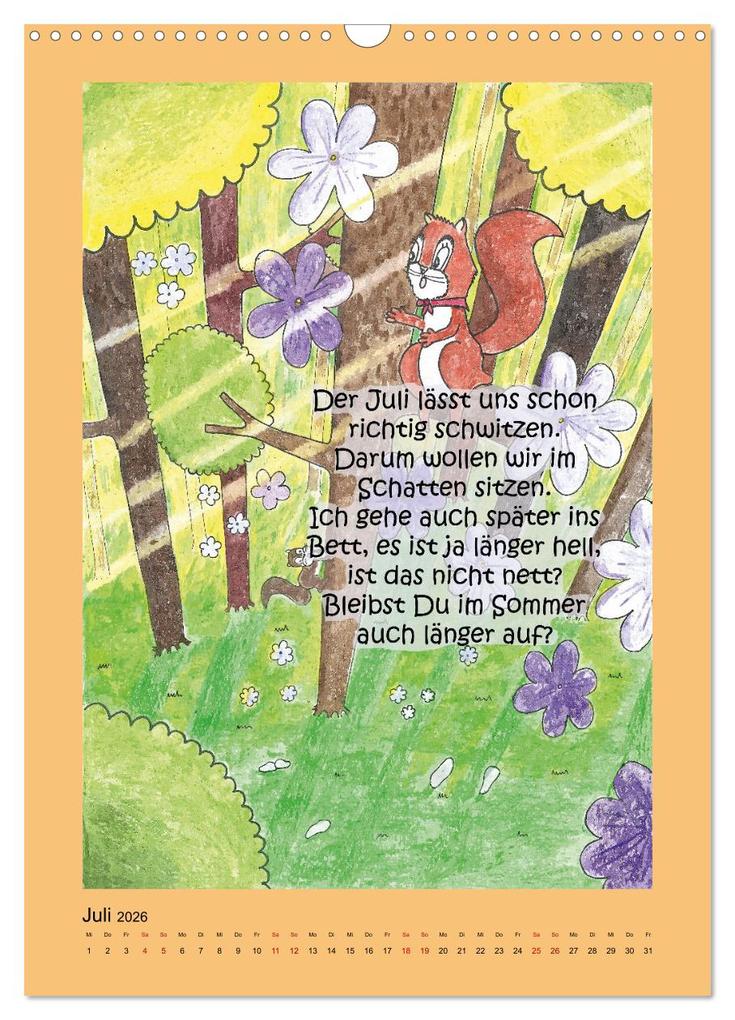 Weitere Ansicht: Tobi und das Jahr (Wandkalender 2026 DIN A3 hoch), CALVENDO Monatskalender | Sabine Kodatsch, Calvendo