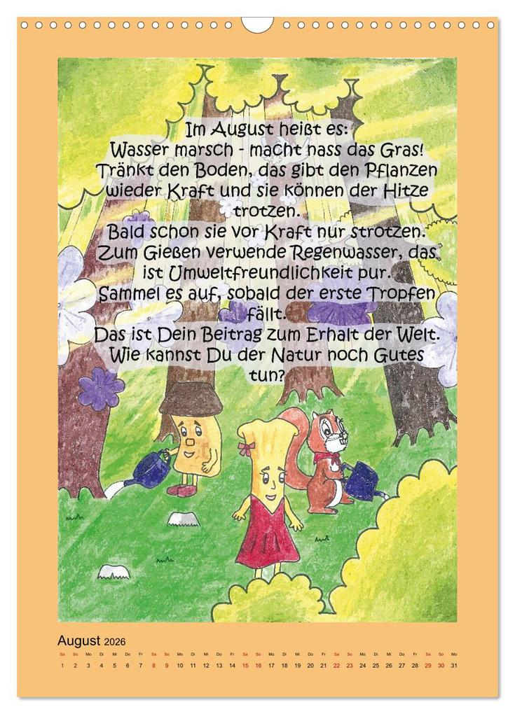 Weitere Ansicht: Tobi und das Jahr (Wandkalender 2026 DIN A3 hoch), CALVENDO Monatskalender | Sabine Kodatsch, Calvendo