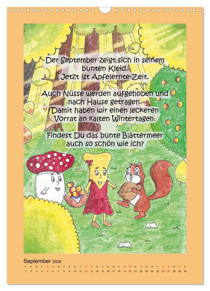 Weitere Ansicht: Tobi und das Jahr (Wandkalender 2026 DIN A3 hoch), CALVENDO Monatskalender | Sabine Kodatsch, Calvendo