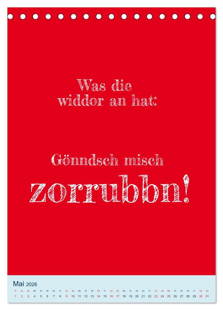 Weitere Ansicht: Humorvoller Mundartkalender Sachsen (Tischkalender 2026 DIN A5 hoch), CALVENDO Monatskalender | Sächsmaschine Sächsmaschine, Calvendo, Sächsmaschine