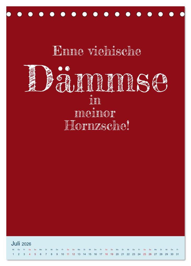 Weitere Ansicht: Humorvoller Mundartkalender Sachsen (Tischkalender 2026 DIN A5 hoch), CALVENDO Monatskalender | Sächsmaschine Sächsmaschine, Calvendo, Sächsmaschine