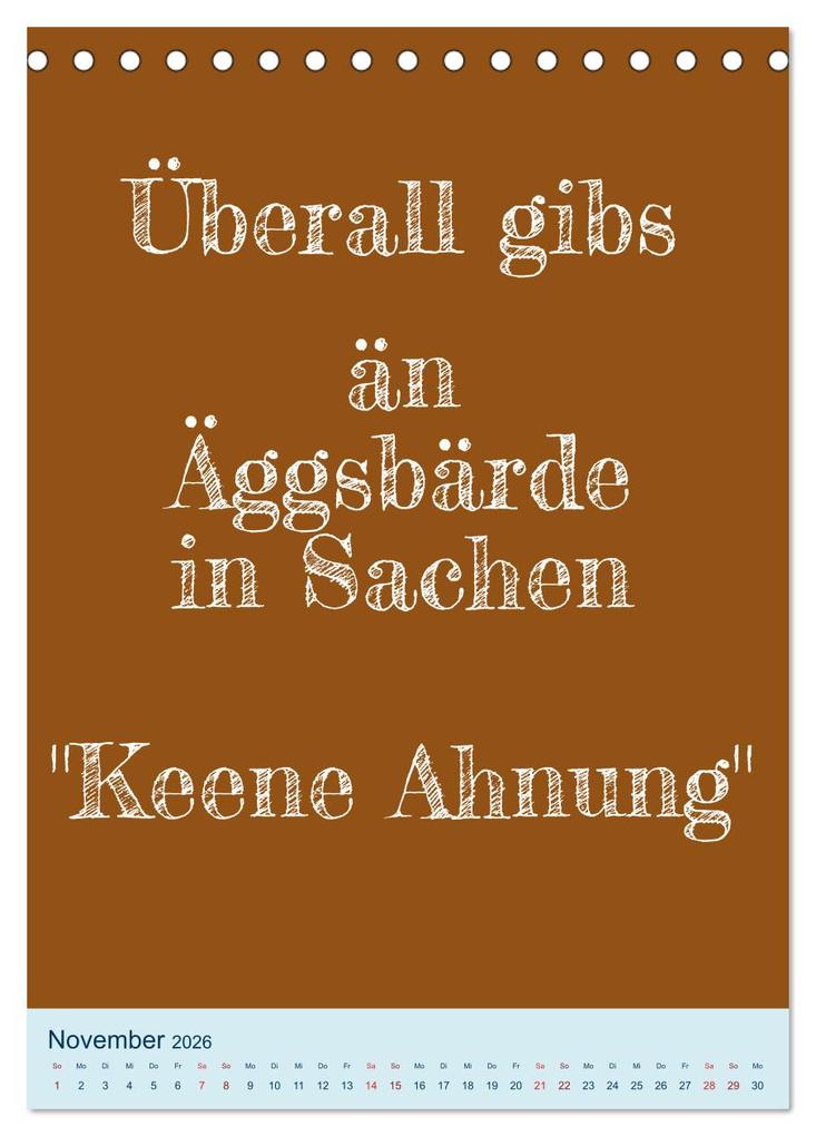 Weitere Ansicht: Humorvoller Mundartkalender Sachsen (Tischkalender 2026 DIN A5 hoch), CALVENDO Monatskalender | Sächsmaschine Sächsmaschine, Calvendo, Sächsmaschine
