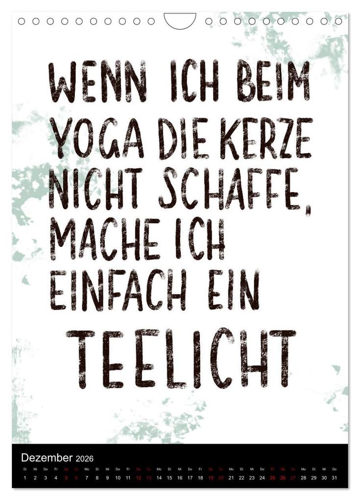 Weitere Ansicht: Und bei dir so ...? Witzige Sprüche gegen die Tücken des Alltags (Wandkalender 2026 DIN A4 hoch), CALVENDO Monatskalender | Christine B-B Müller, Calvendo