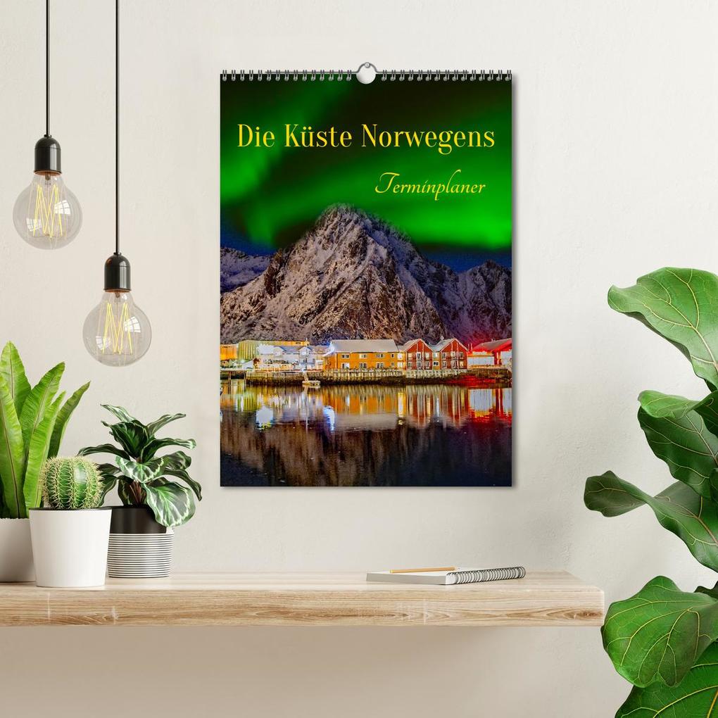 Weitere Ansicht: Die Küste Norwegens - Terminplaner (Wandkalender 2026 DIN A3 hoch), CALVENDO Monatskalender | Nina Schwarze, Calvendo