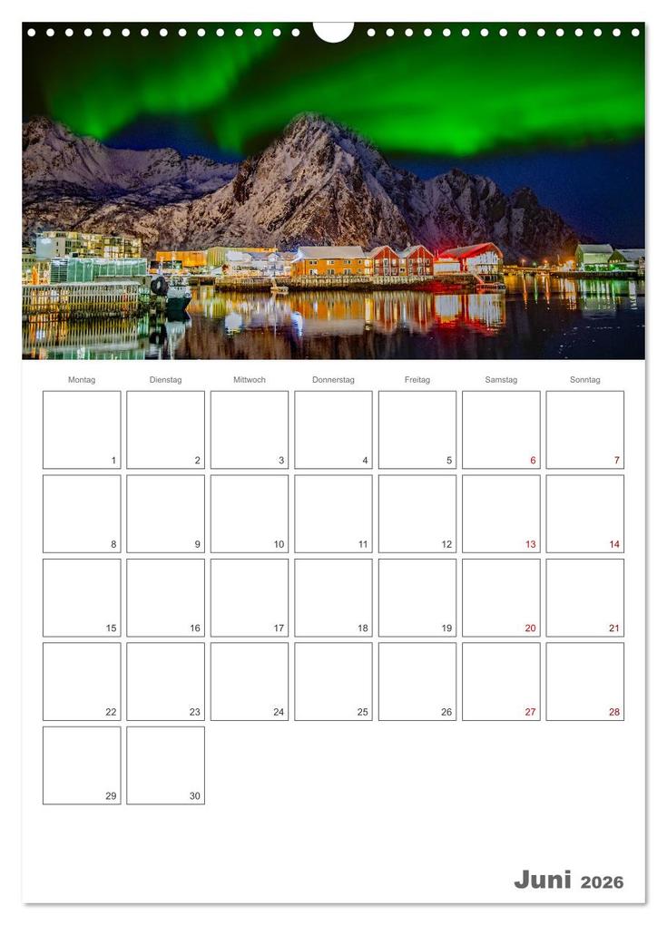 Weitere Ansicht: Die Küste Norwegens - Terminplaner (Wandkalender 2026 DIN A3 hoch), CALVENDO Monatskalender | Nina Schwarze, Calvendo