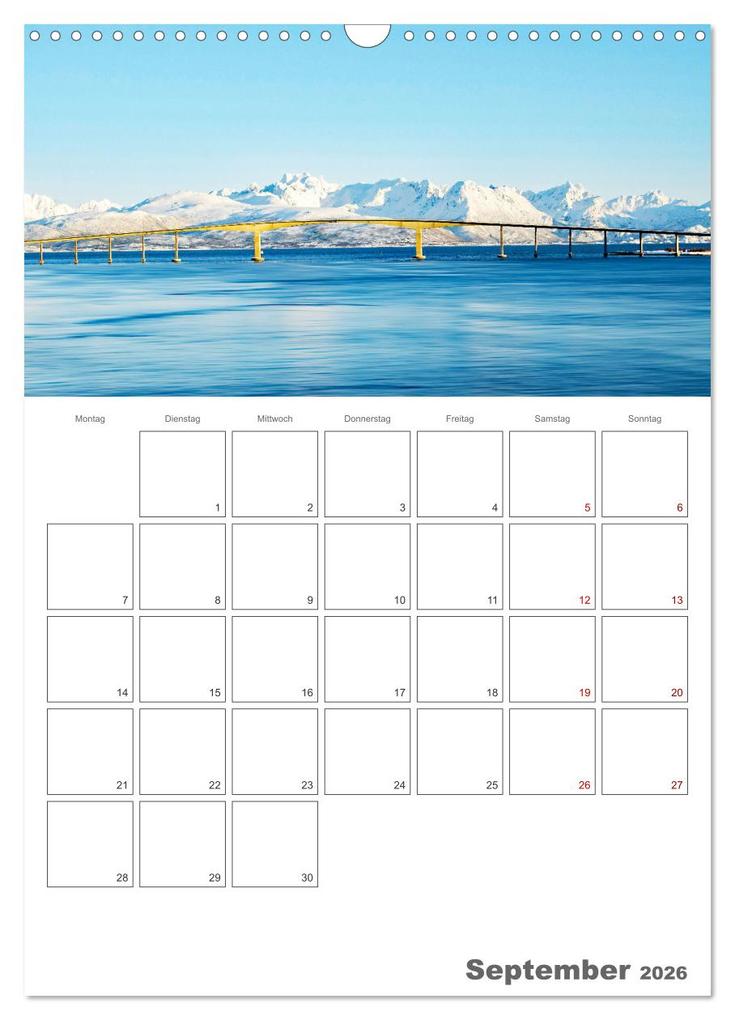 Weitere Ansicht: Die Küste Norwegens - Terminplaner (Wandkalender 2026 DIN A3 hoch), CALVENDO Monatskalender | Nina Schwarze, Calvendo