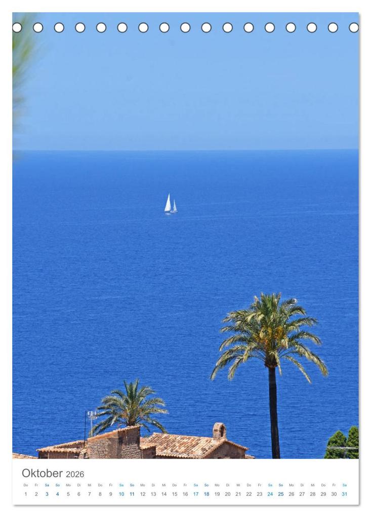Weitere Ansicht: Mallorca - Mediterranes Lebensgefühl zum Träumen (Tischkalender 2026 DIN A5 hoch), CALVENDO Monatskalender | Tina Bentfeld, Calvendo