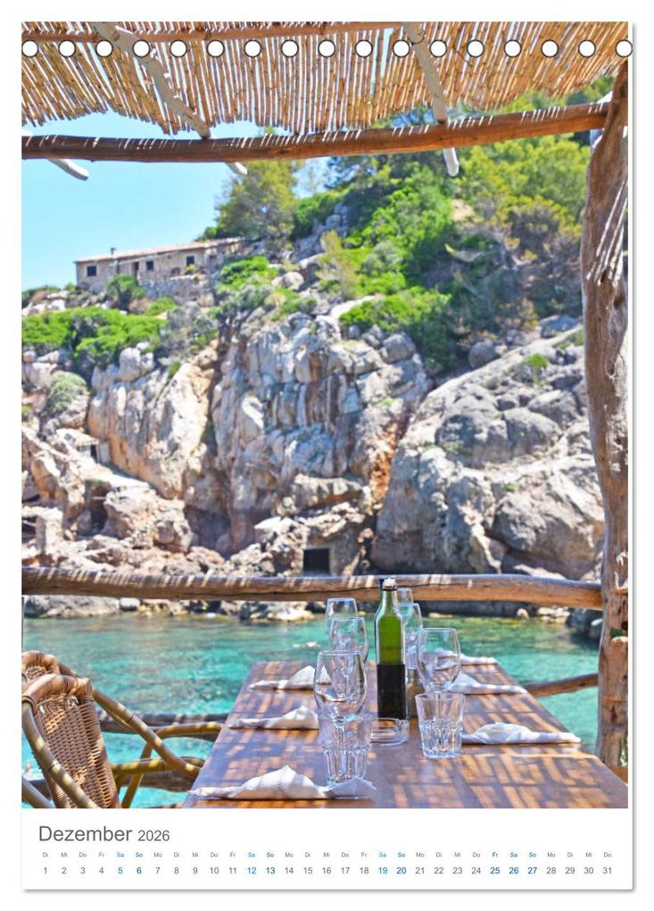 Weitere Ansicht: Mallorca - Mediterranes Lebensgefühl zum Träumen (Tischkalender 2026 DIN A5 hoch), CALVENDO Monatskalender | Tina Bentfeld, Calvendo