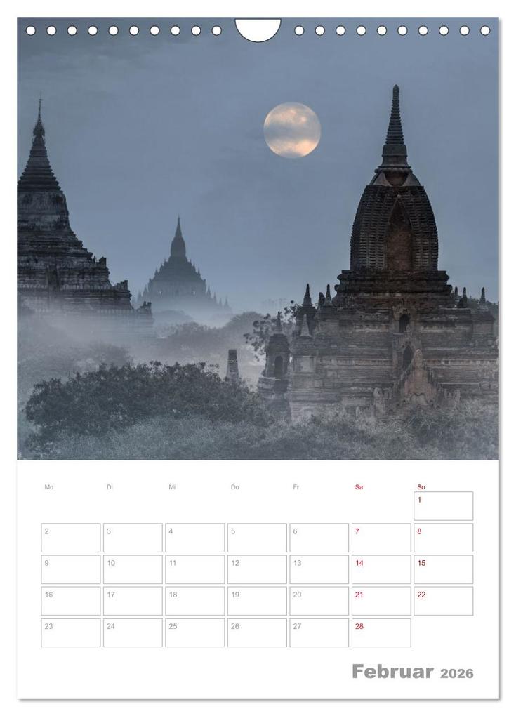 Weitere Ansicht: VOLLMOND-Planer - Im Licht der Nacht (Wandkalender 2026 DIN A4 hoch), CALVENDO Monatskalender | Globe VISUAL, Calvendo