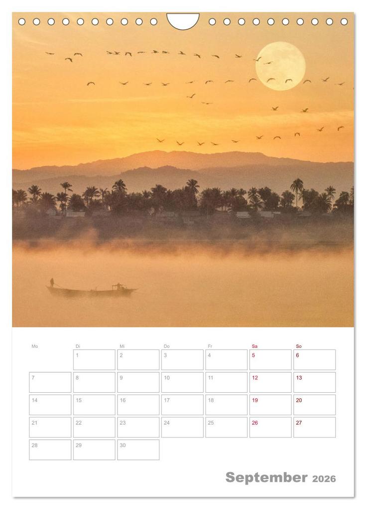 Weitere Ansicht: VOLLMOND-Planer - Im Licht der Nacht (Wandkalender 2026 DIN A4 hoch), CALVENDO Monatskalender | Globe VISUAL, Calvendo