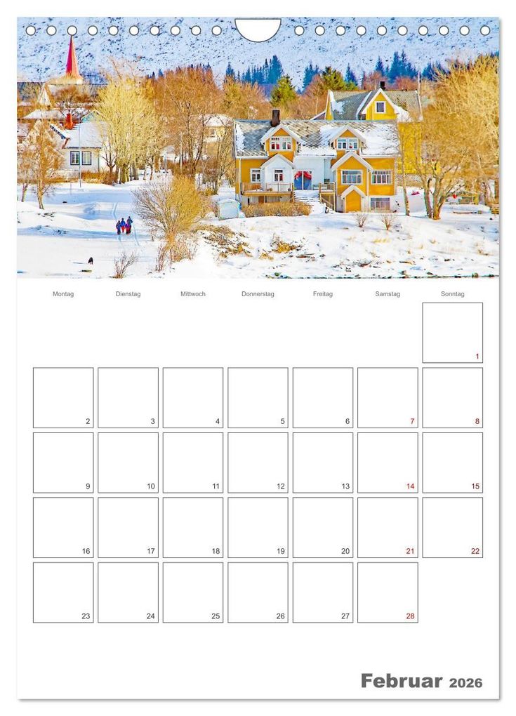 Weitere Ansicht: Die Küste Norwegens - Terminplaner (Wandkalender 2026 DIN A4 hoch), CALVENDO Monatskalender | Nina Schwarze, Calvendo