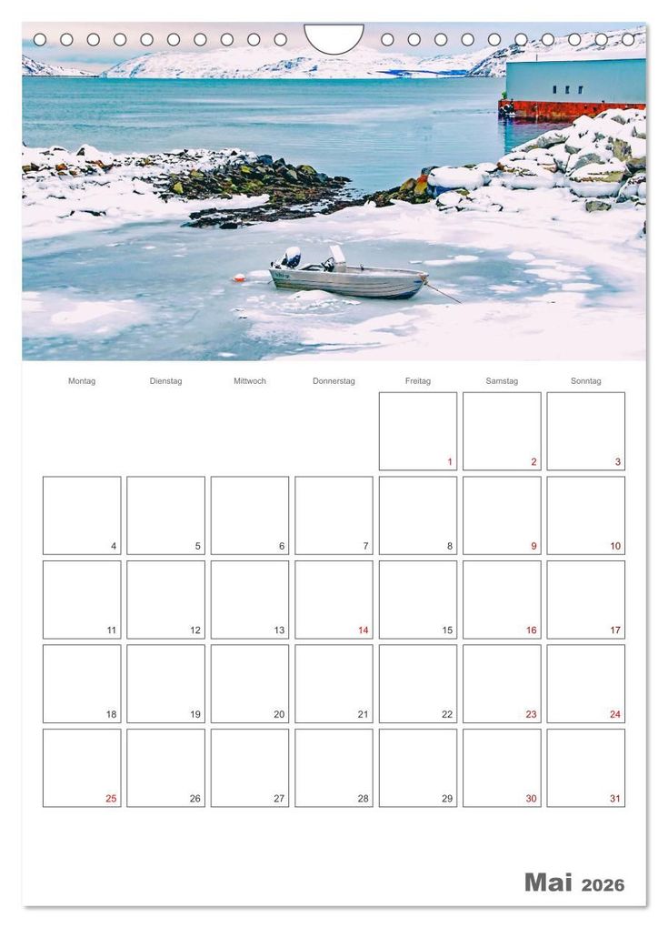 Weitere Ansicht: Die Küste Norwegens - Terminplaner (Wandkalender 2026 DIN A4 hoch), CALVENDO Monatskalender | Nina Schwarze, Calvendo