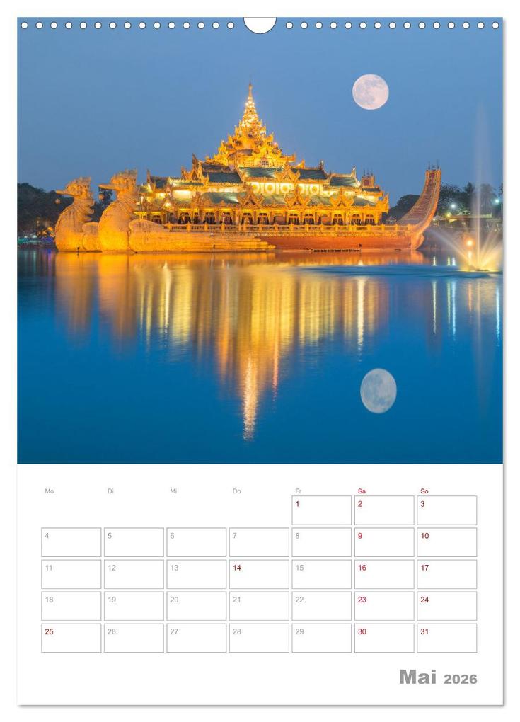 Weitere Ansicht: VOLLMOND-Planer - Im Licht der Nacht (Wandkalender 2026 DIN A3 hoch), CALVENDO Monatskalender | Globe VISUAL, Calvendo