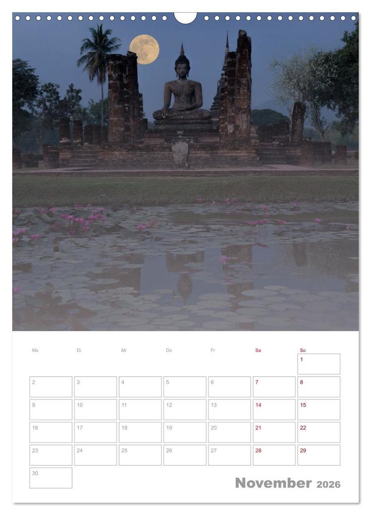 Weitere Ansicht: VOLLMOND-Planer - Im Licht der Nacht (Wandkalender 2026 DIN A3 hoch), CALVENDO Monatskalender | Globe VISUAL, Calvendo