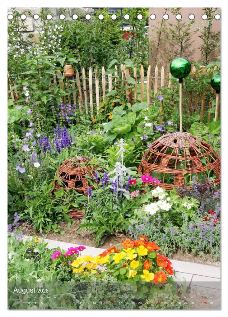 Weitere Ansicht: Ferien im Garten (Tischkalender 2026 DIN A5 hoch), CALVENDO Monatskalender | Gisela Kruse, Calvendo
