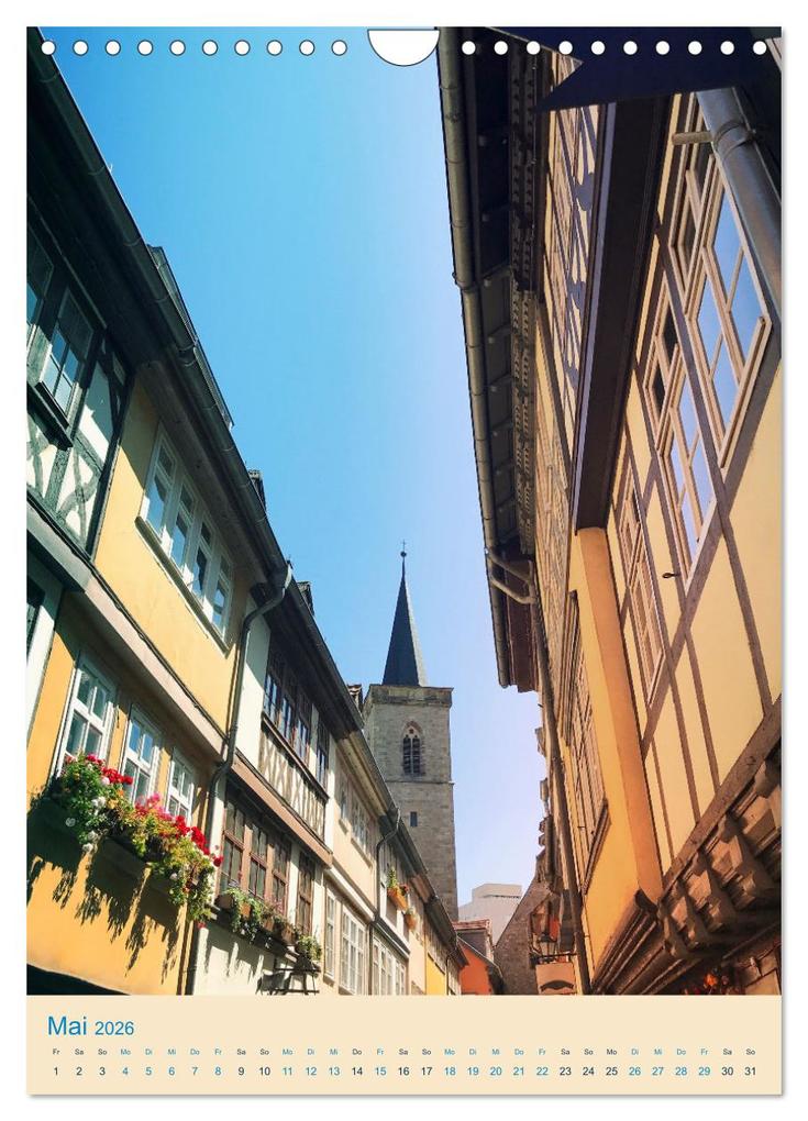 Weitere Ansicht: Erfurt und Eisenach - Traumhaft Schön (Wandkalender 2026 DIN A4 hoch), CALVENDO Monatskalender | Gaby Wojciech, Calvendo