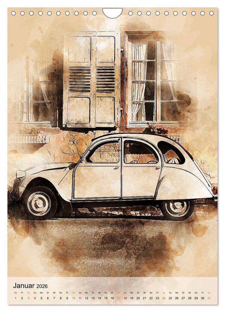 Weitere Ansicht: Die Ente - Automobil Legende (Wandkalender 2026 DIN A4 hoch), CALVENDO Monatskalender | Peter Roder, Calvendo
